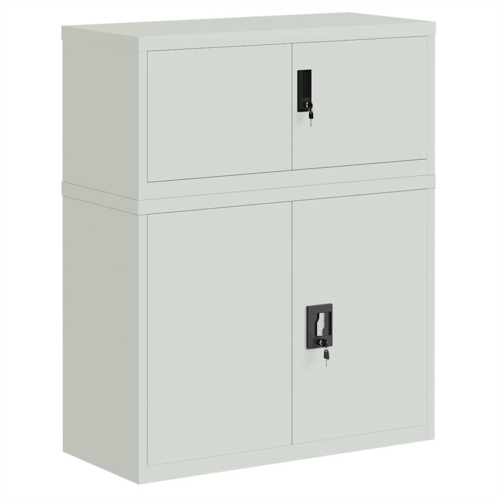 Αρχειοθήκη Αν. Γκρι 90 x 40 x 110 εκ. Ατσάλινη