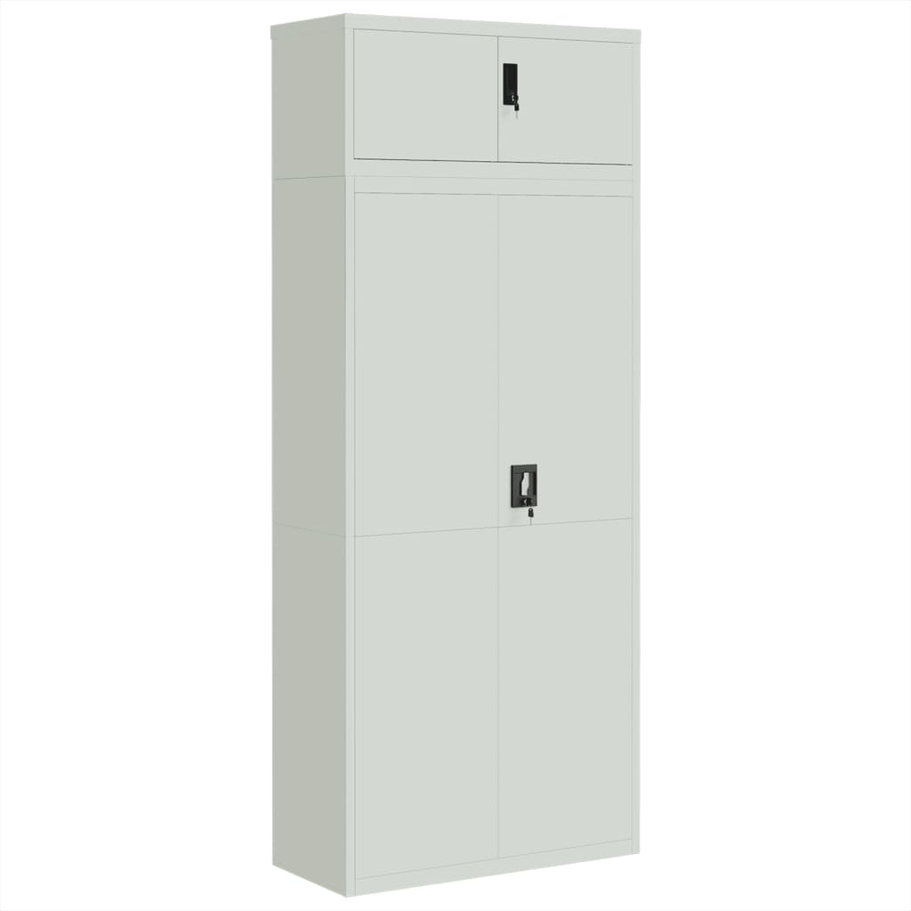 Αρχειοθήκη Αν. Γκρι 90 x 40 x 220 εκ. Ατσάλινη