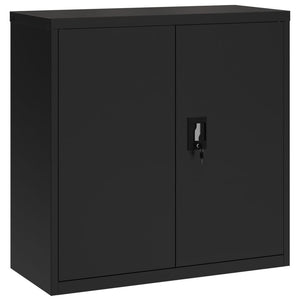 Αρχειοθήκη Μαύρη 90 x 40 x 130 εκ. Ατσάλινη