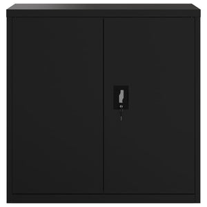 Αρχειοθήκη Μαύρη 90 x 40 x 130 εκ. Ατσάλινη