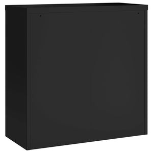 Αρχειοθήκη Μαύρη 90 x 40 x 130 εκ. Ατσάλινη