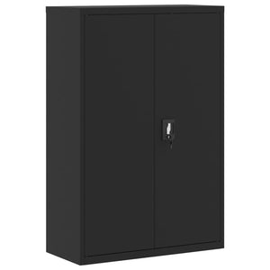 Αρχειοθήκη Μαύρη 90 x 40 x 180 εκ. Ατσάλινη