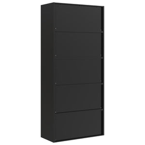Αρχειοθήκη Μαύρη 90 x 40 x 240 εκ. από Ατσάλι