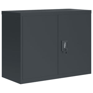 Αρχειοθήκη Ανθρακί 90 x 40 x 110 εκ. Ατσάλινη - Pakobazaar