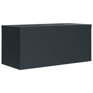 Αρχειοθήκη Ανθρακί 90 x 40 x 130 εκ. Ατσάλινη