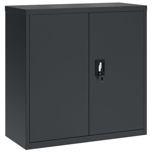 Αρχειοθήκη Ανθρακί 90 x 40 x 130 εκ. Ατσάλινη