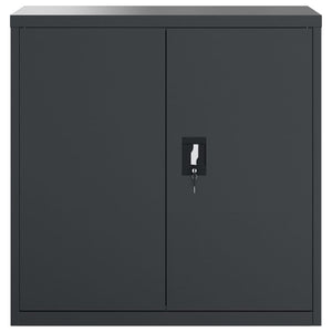 Αρχειοθήκη Ανθρακί 90 x 40 x 130 εκ. Ατσάλινη