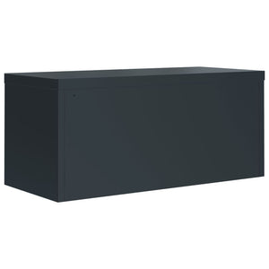 Αρχειοθήκη Ανθρακί 90 x 40 x 145 εκ. Ατσάλινη