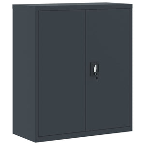 Αρχειοθήκη Ανθρακί 90 x 40 x 145 εκ. Ατσάλινη