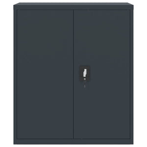 Αρχειοθήκη Ανθρακί 90 x 40 x 145 εκ. Ατσάλινη