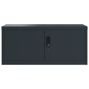 Αρχειοθήκη Ανθρακί 90 x 40 x 220 εκ. Ατσάλινη - Pakobazaar