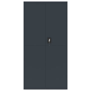 Αρχειοθήκη Ανθρακί 90 x 40 x 220 εκ. Ατσάλινη - Pakobazaar