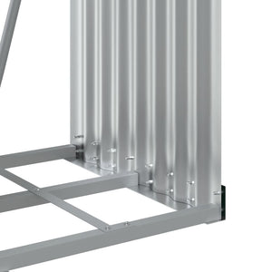 Ξυλοθήκη Πράσινη 40 x 45 x 170 εκ. από Γαλβανισμένο Ατσάλι