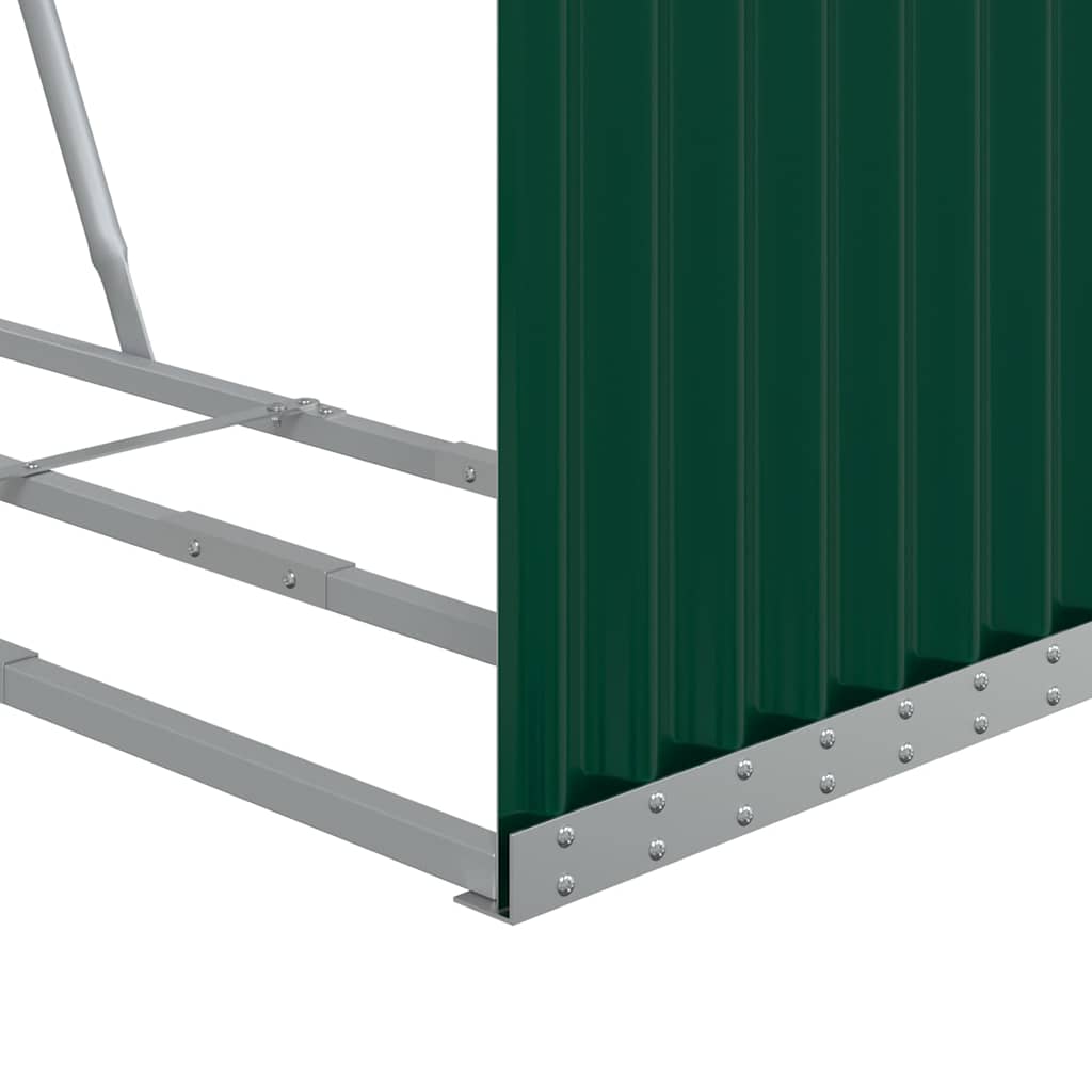 Ξυλοθήκη Πράσινη 120 x 45 x 140 εκ. από Γαλβανισμένο Ατσάλι - Pakobazaar