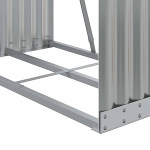 Ξυλοθήκη Ανοιχτό Γκρι 80 x 45 x 190 εκ. από Γαλβανισμένο Ατσάλι