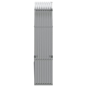 Ξυλοθήκη Αν. Γκρι 120 x 45 x 210 εκ. από Γαλβανισμένο Ατσάλι - Pakobazaar