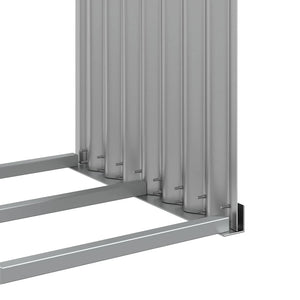 Ξυλοθήκη Αν. Γκρι 120 x 45 x 210 εκ. από Γαλβανισμένο Ατσάλι - Pakobazaar