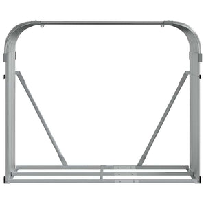 Ξυλοθήκη Αν. Γκρι 120x45x100 εκ. από Γαλβανισμένο Ατσάλι