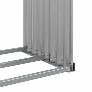 Ξυλοθήκη Αν. Γκρι 120x45x100 εκ. από Γαλβανισμένο Ατσάλι