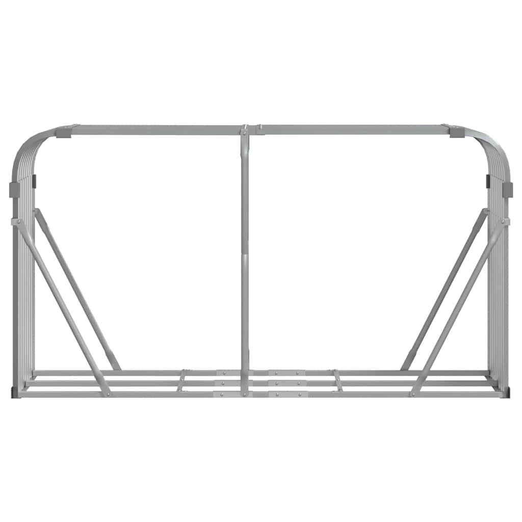 Ξυλοθήκη Αν. Γκρι 180 x 45 x 100 εκ. από Γαλβανισμένο Ατσάλι