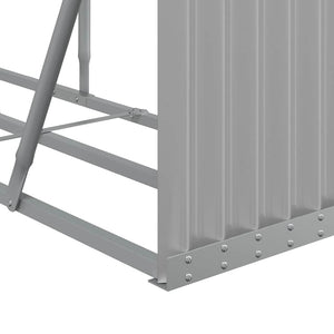 Ξυλοθήκη Αν. Γκρι 180 x 45 x 100 εκ. από Γαλβανισμένο Ατσάλι