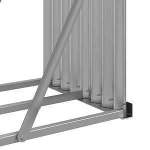 Ξυλοθήκη Αν. Γκρι 180 x 45 x 100 εκ. από Γαλβανισμένο Ατσάλι