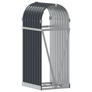 Θήκη Κορμών Ανθρακί 40x45x100 εκ. από Γαλβανισμένο Ατσάλι