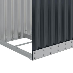 Θήκη Κορμών Ανθρακί 40x45x100 εκ. από Γαλβανισμένο Ατσάλι