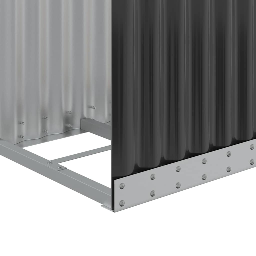 Θήκη Κορμών Ανθρακί 40x45x170 εκ. από Γαλβανισμένο Ατσάλι
