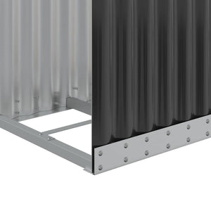 Θήκη Κορμών Ανθρακί 40x45x170 εκ. από Γαλβανισμένο Ατσάλι