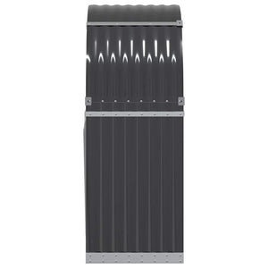 Θήκη Κορμών Ανθρακί 80x45x120 εκ. από Γαλβανισμένο Ατσάλι