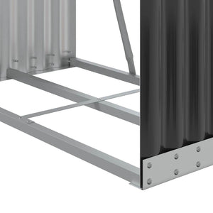 Θήκη Κορμών Ανθρακί 80x45x190 εκ. από Γαλβανισμένο Ατσάλι