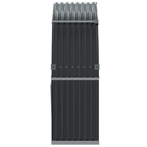 Θήκη Κορμών Ανθρακί 120x45x140 εκ. από Γαλβανισμένο Ατσάλι