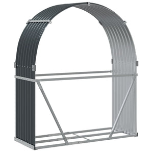 Θήκη Κορμών Ανθρακί 120x45x140 εκ. από Γαλβανισμένο Ατσάλι