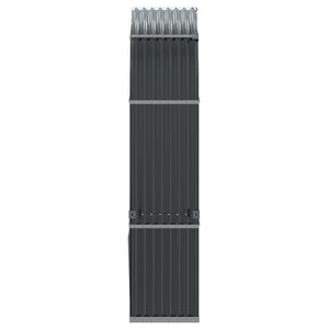 Θήκη Κορμών Ανθρακί 120x45x210 εκ. από Γαλβανισμένο Ατσάλι