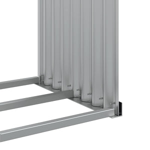 Θήκη Κορμών Ανθρακί 120x45x210 εκ. από Γαλβανισμένο Ατσάλι