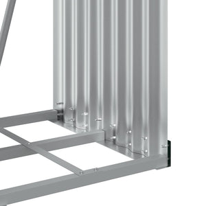 Ξυλοθήκη Καφέ 40x45x100 εκ. από Γαλβανισμένο Ατσάλι - Pakobazaar