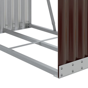 Ξυλοθήκη Καφέ 80x45x120 εκ. από Γαλβανισμένο Ατσάλι