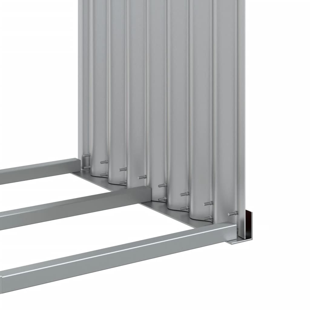 Ξυλοθήκη Καφέ 120 x 45 x 140 εκ. από Γαλβανισμένο Ατσάλι