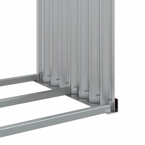 Ξυλοθήκη Καφέ 120 x 45 x 140 εκ. από Γαλβανισμένο Ατσάλι