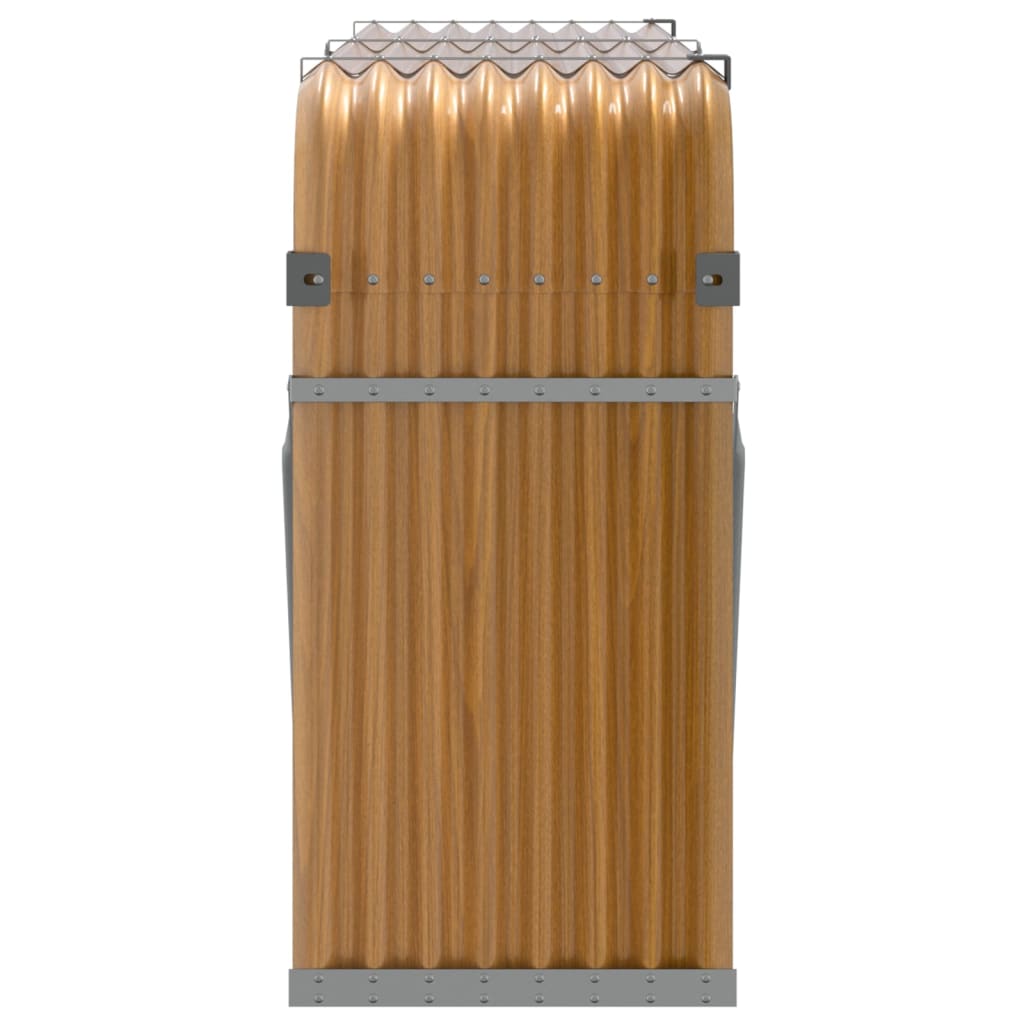 Ξυλοθήκη Ξύλινη Όψη 180x45x100 εκ. από Γαλβανισμένο Ατσάλι