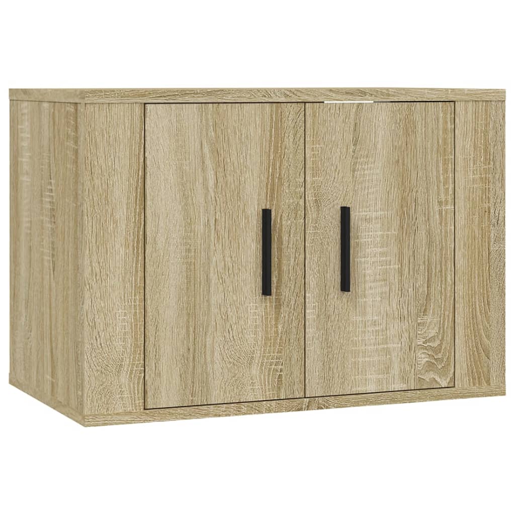 Έπιπλα Τηλεόρασης Επιτοίχια 2 τεμ. Sonoma Δρυς 57x34,5x40 εκ