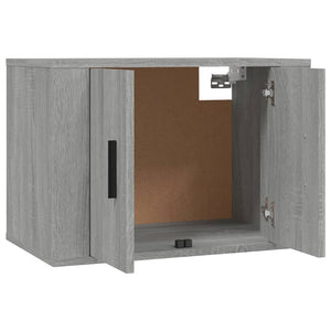 Έπιπλα Τηλεόρασης Επιτοίχια 2 τεμ. Γκρι Sonoma 57x34,5x40 εκ.