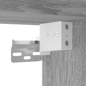 Έπιπλα Τηλεόρασης Επιτοίχια 2 τεμ. Γκρι Sonoma 57x34,5x40 εκ.