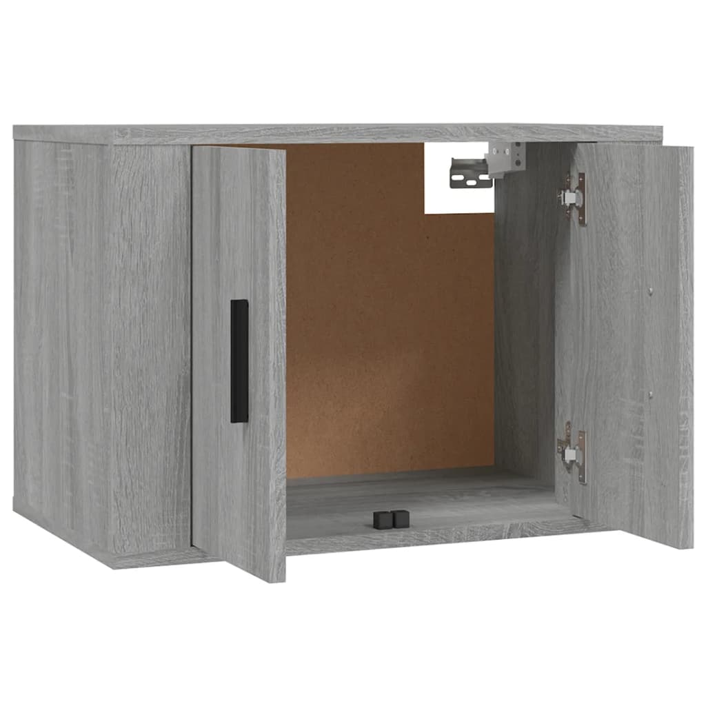 Έπιπλα Τηλεόρασης Επιτοίχια 3 τεμ. Γκρι Sonoma 57x34,5x40 εκ.