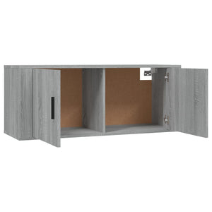Έπιπλα Τηλεόρασης Επιτοίχια 2 τεμ. Γκρι Sonoma 100x34,5x40 εκ.
