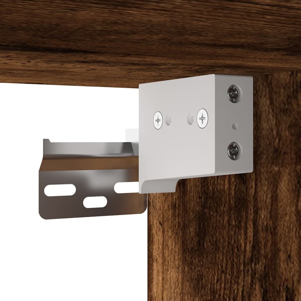 Σετ Επίπλων Τηλεόρασης 2 Τεμαχίων Καπνιστή δρυς Επεξ. Ξύλο