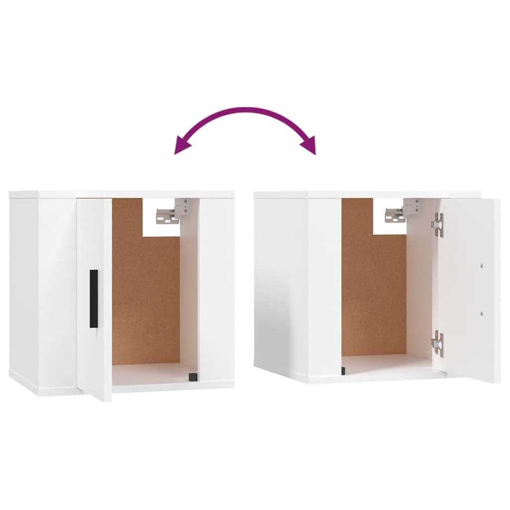 Σετ Επίπλου Τηλεόρασης 6 Τεμαχίων Λευκό από Επεξεργασμένο Ξύλο