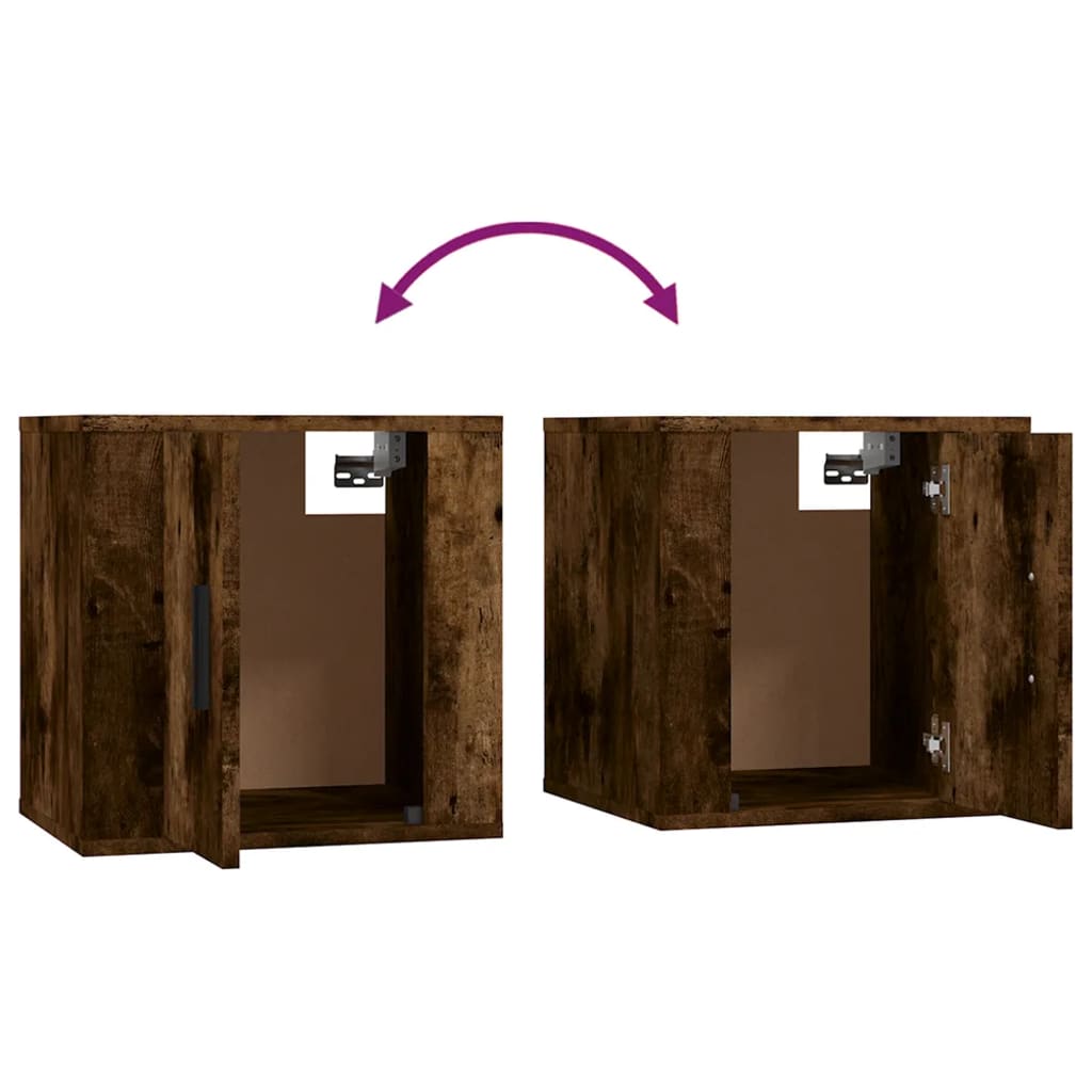 Σετ Επίπλων Τηλεόρασης 6 Τεμαχίων Καπνιστή δρυς Επεξ. Ξύλο