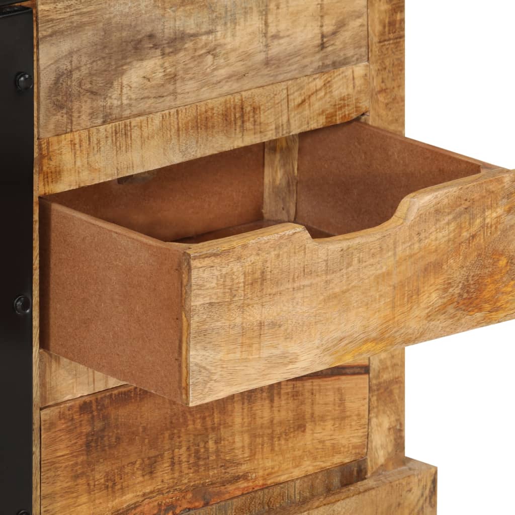 Μπουφές 80 x 30 x 55 εκ. από Μασίφ Ακατέργαστο Ξύλο Μάνγκο